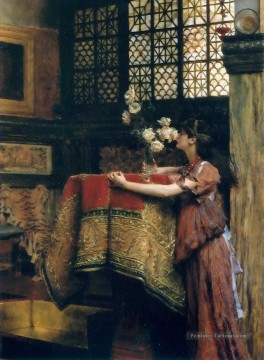 Dans mon studio romantique Sir Lawrence Alma Tadema Peinture à l'huile